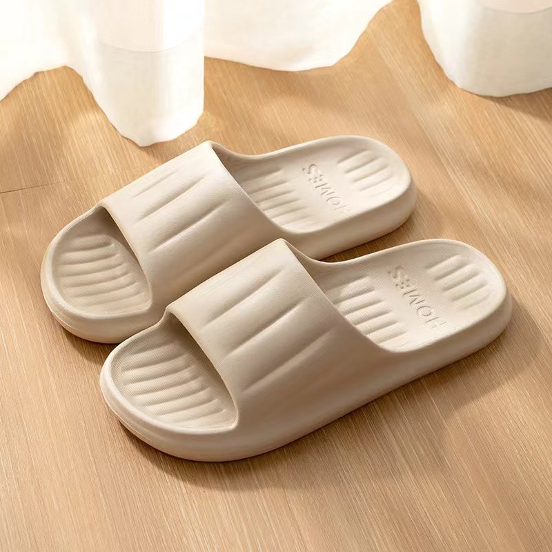 Anti-Slip And Deodorant Eva Slippers Men's Oversized Bathroom Shower Wear Resistant Fashion Thick Soles Outside Couple Slippers