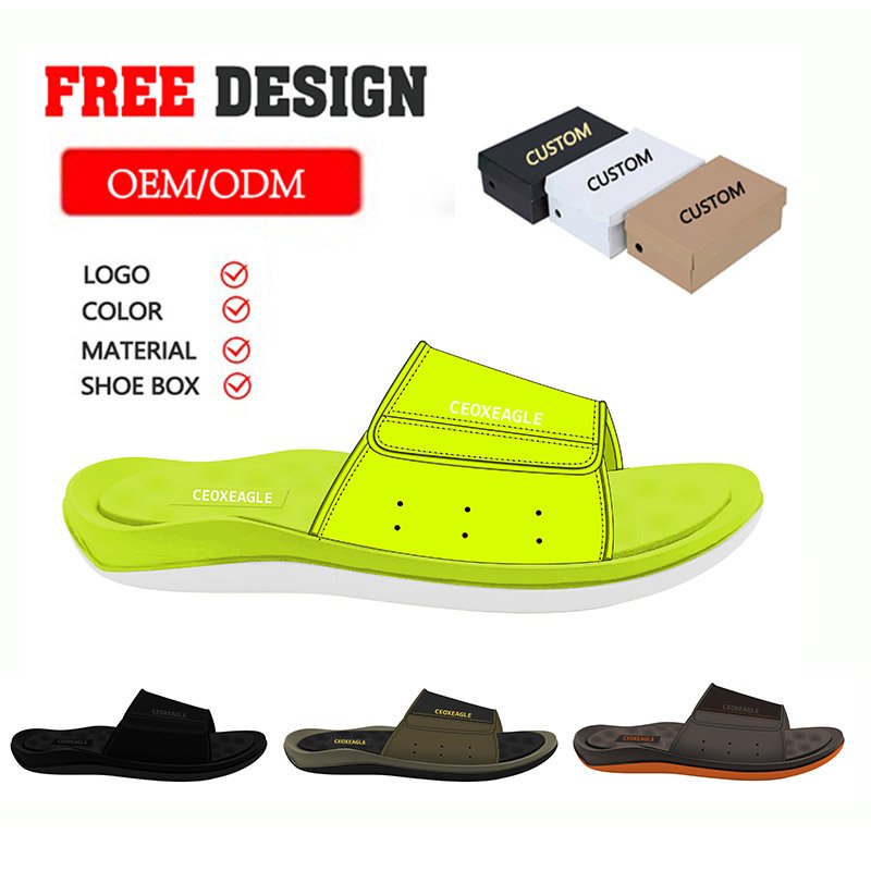 2023 New Design Custom Slides Slippers Sport Outsoles Slippers Slides Soft Flat Sandals Cosy Slide Slipper