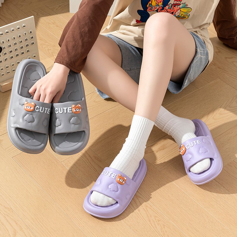 Special Printed Cloud Cute Bear Slipper Comfortable EVA Slides Slippers for Men and Women Indoor and Outdoor Women's Shoes