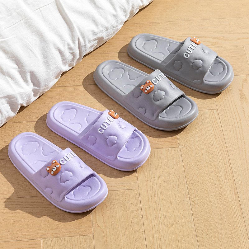Special Printed Cloud Cute Bear Slipper Comfortable EVA Slides Slippers for Men and Women Indoor and Outdoor Women's Shoes