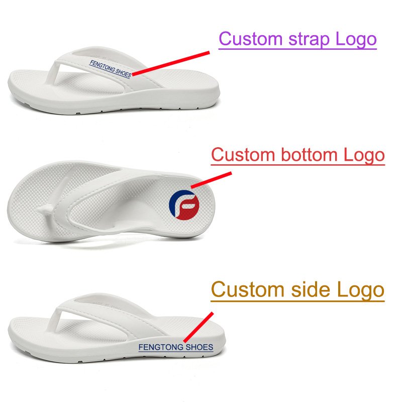 Beach Flip Flop For Women Custom Flip Flop Slides Arch Support Orthotics Sandals Spa Wedding Party Soft Slippers Customized Logo