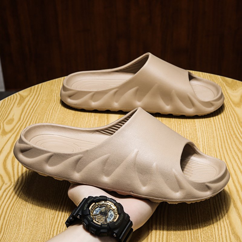 Best selling design LOGO classic comfort chanclas hombre men's fluffy house bedroom home indoor bathroom slides slippers