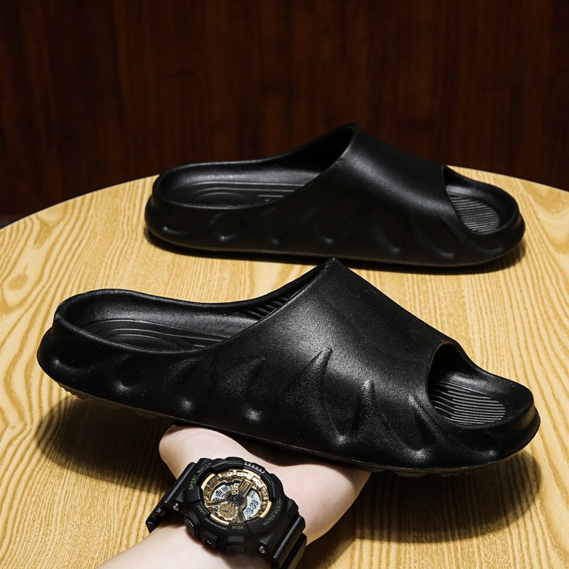 Best selling design LOGO classic comfort chanclas hombre men's fluffy house bedroom home indoor bathroom slides slippers