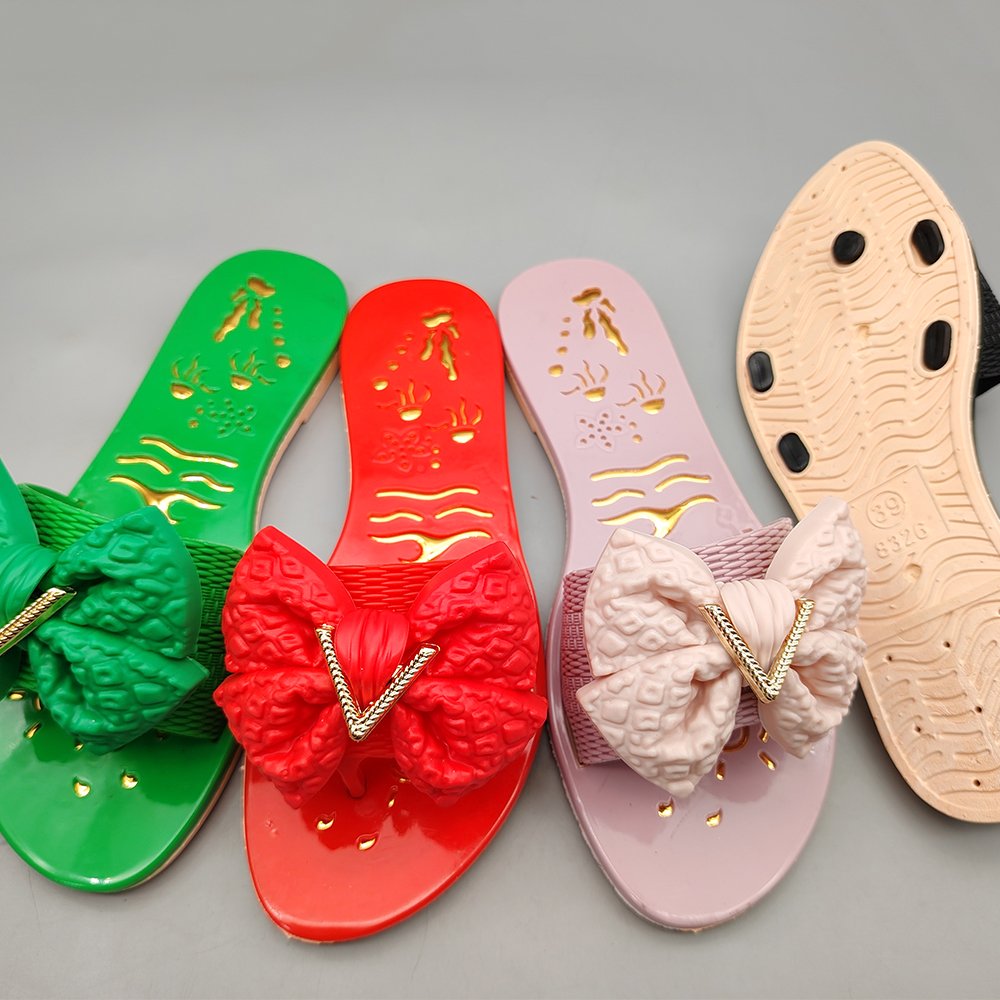 Factory Price Footwear Babouche Chic Woman Slide Slipper pvc Shoes For Women