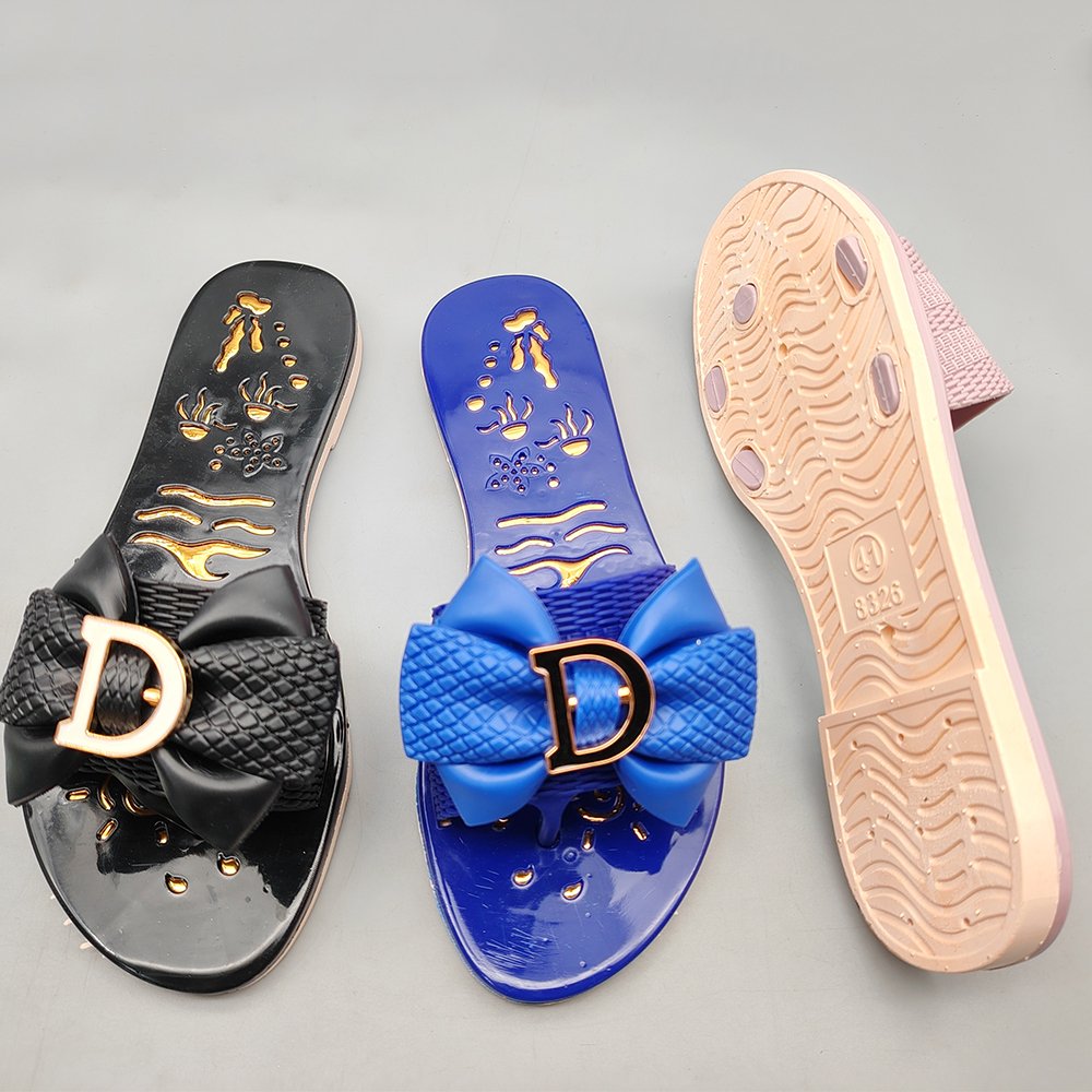 Factory Price Footwear Babouche Chic Woman Slide Slipper pvc Shoes For Women