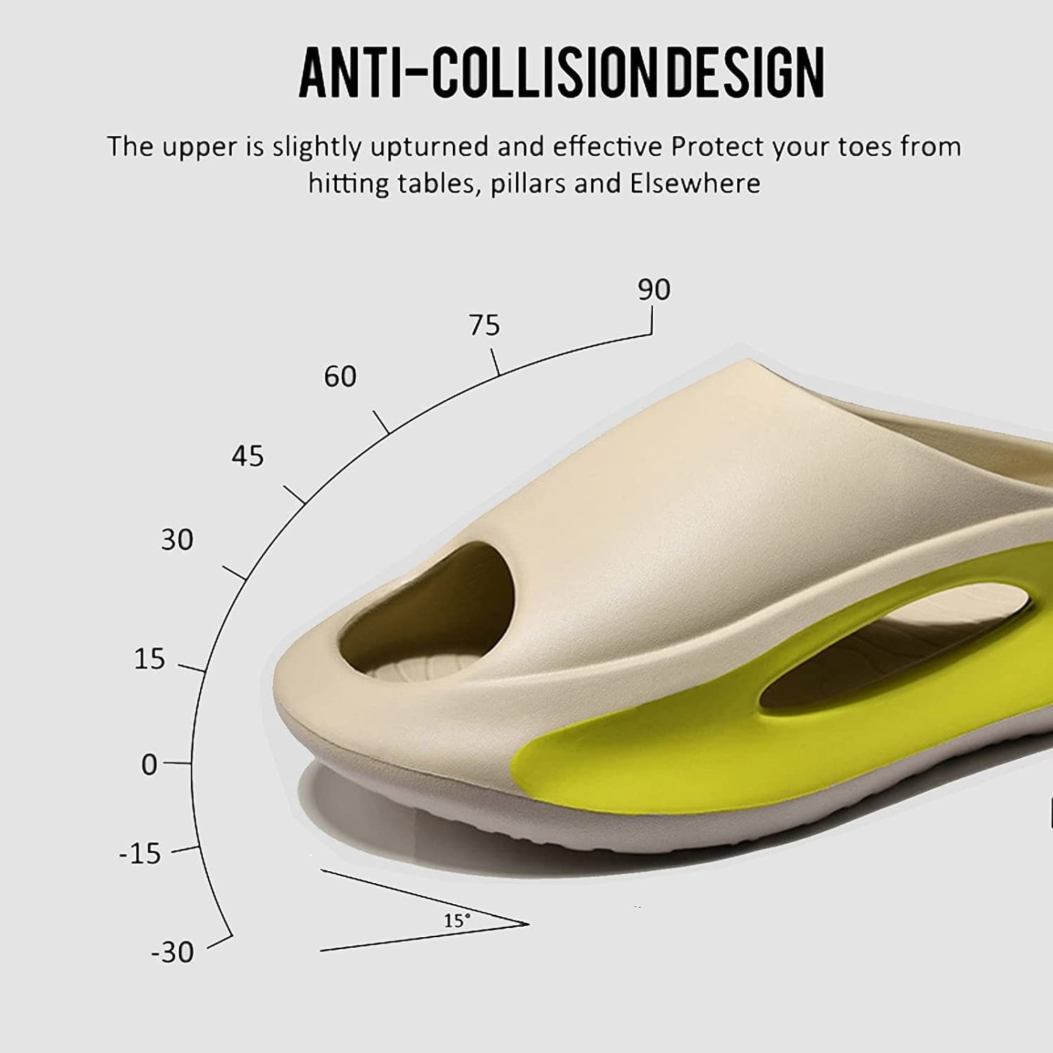 Summer Casual Men's Slippers Slides Eva Beach Slides Outdoor Elevated Thick Sole Bottom Platform Open Toe Sandals