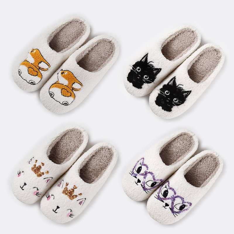 Custom Your Design New BOOT COWGIRL Slipper HAT WESTERN SLIPPERS FUZZY Set Comfy and Stylish Face Pattern Slides Ladies slipper