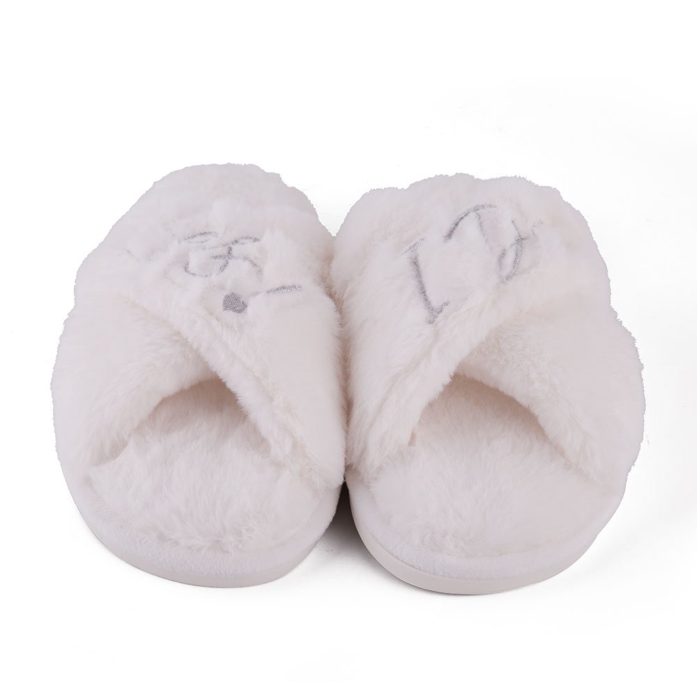 Custom Logo Brand Comfort Slides Wholesale Cute Women Slide Curly Slide Fuzzy Flurry Warm Slipper