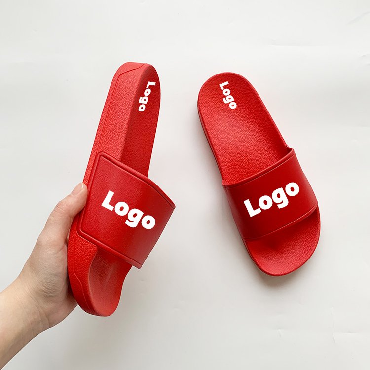 Durable Korean Style Indoor Slipper Hotel Bathroom Slide Slippers Custom House PVCS Slide Slippers With Logo