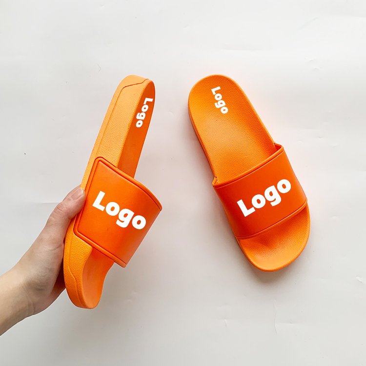 Durable Korean Style Indoor Slipper Hotel Bathroom Slide Slippers Custom House PVCS Slide Slippers With Logo