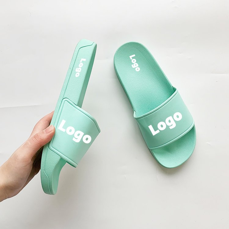 Durable Korean Style Indoor Slipper Hotel Bathroom Slide Slippers Custom House PVCS Slide Slippers With Logo
