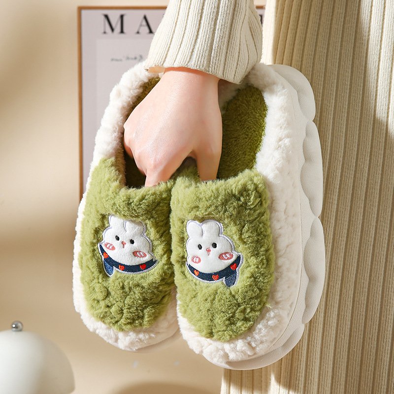 Home And Hotel Casual Slippers Autumn And Winter Sandals Cotton Slide Slippers
