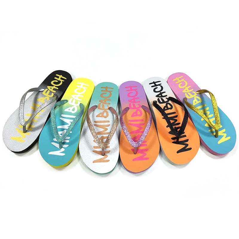 Factory direct supply summer beach slides women's slippers designer indoor flat full size flip-flops slippers