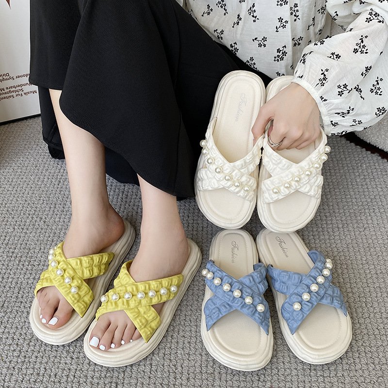 2024 Open Toe Women's Slippers Summer New Casual Comfortable Beach Sandals women's Outdoor Flip Flops Flat Simple Women Shoes