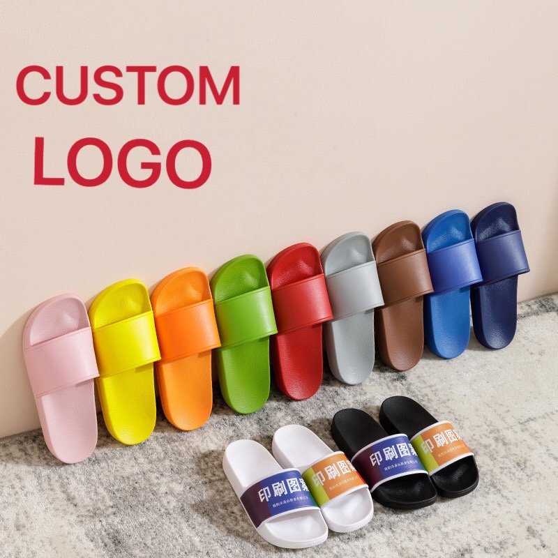 Designer Sandals Wholesale OEM Sleepers Shoes Logo Slide Custom Logo Slipper Sandals Beach Indoor Bed Women Slipper PVC 5 Pairs