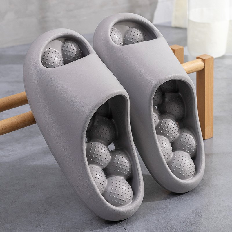 Summer Beach Sandals EVA Spa Soft Ball Massage Bathroom Custom Bubbles Slides Slippers With Logo Men Women