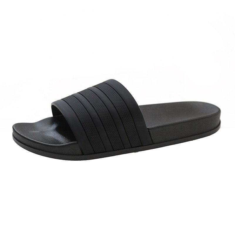 New Arrival Unisex Large Size Comfortable Slippers Stripe Design Non Slip Beach Slides Sandals For Outdoor