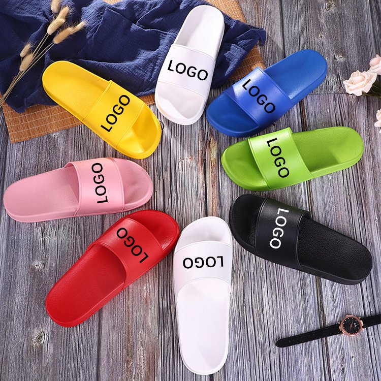 Factory Customized Hotel Women's Slipper Slide Custom Logo Summer House Brand Rubber Eva Blank Slide Slippers Women Custom