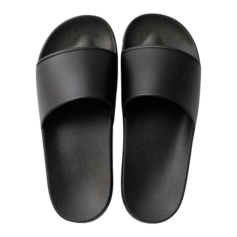 Pvc Custom Logo Chaussure Basse Homme Womens Flat Sandals Solid Color Bathroom Soft Anti-slip Beach Slippers for Ladies Unisex