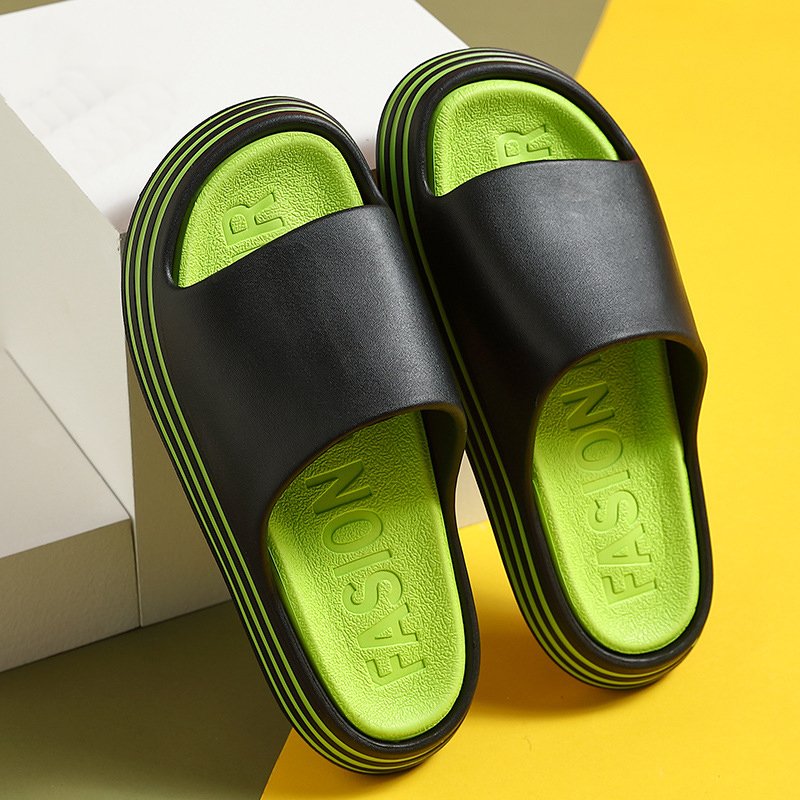 Beach Men Flat Slippers Coslony Slide Slippers Causal Shoe Good Quality Bath Slides Rubber EVA Super Soft Color Men Women Box