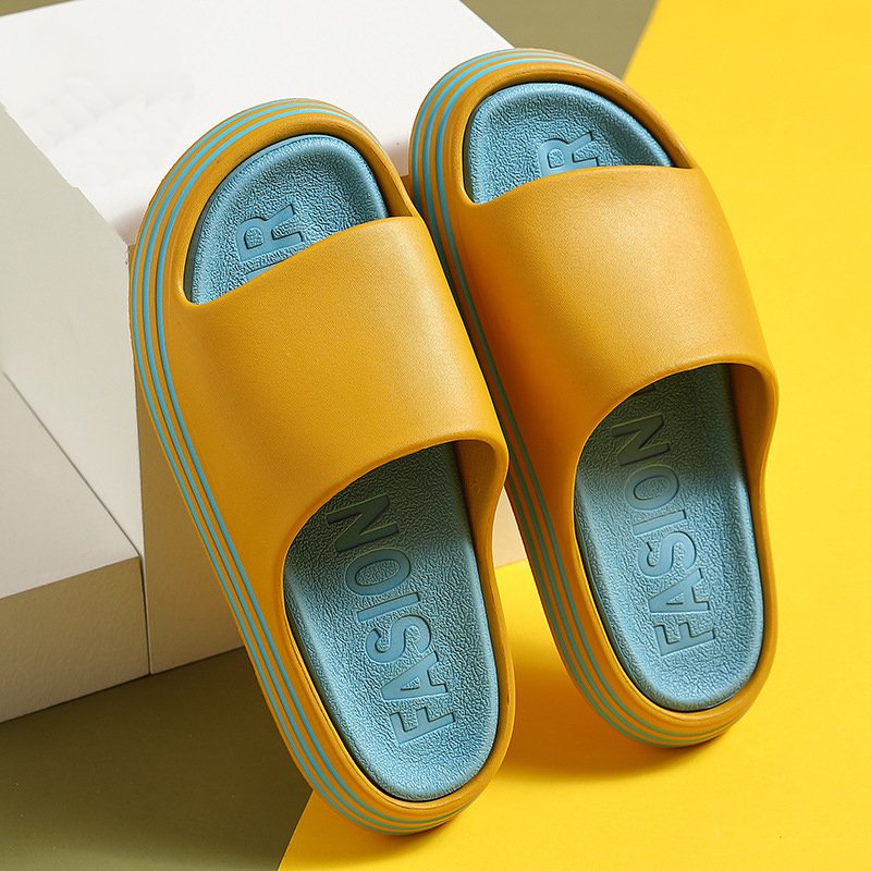 Beach Men Flat Slippers Coslony Slide Slippers Causal Shoe Good Quality Bath Slides Rubber EVA Super Soft Color Men Women Box