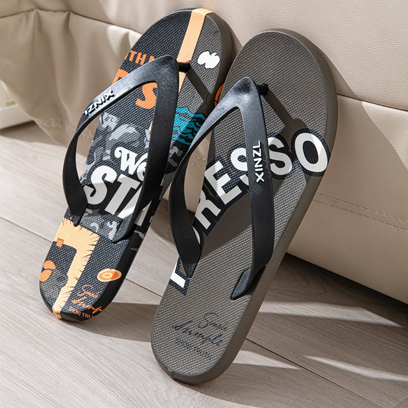 2024 Wholesale Supplier Cheap Beach Outdoor Pvc Sole Flip-flops Summer Eva Men's Slippers