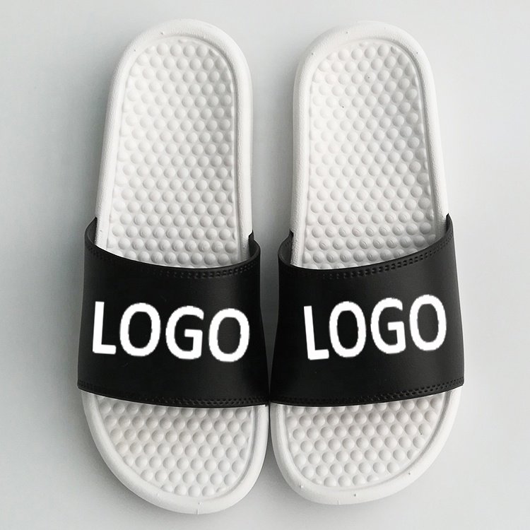 Latest designer men's fashion slides wholesale high quality soft slippers famous sandals brands slippers for men