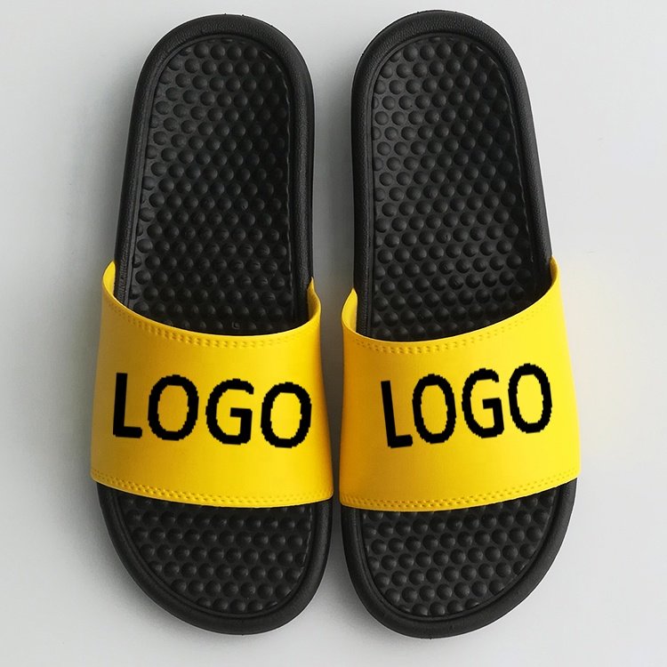 Latest designer men's fashion slides wholesale high quality soft slippers famous sandals brands slippers for men