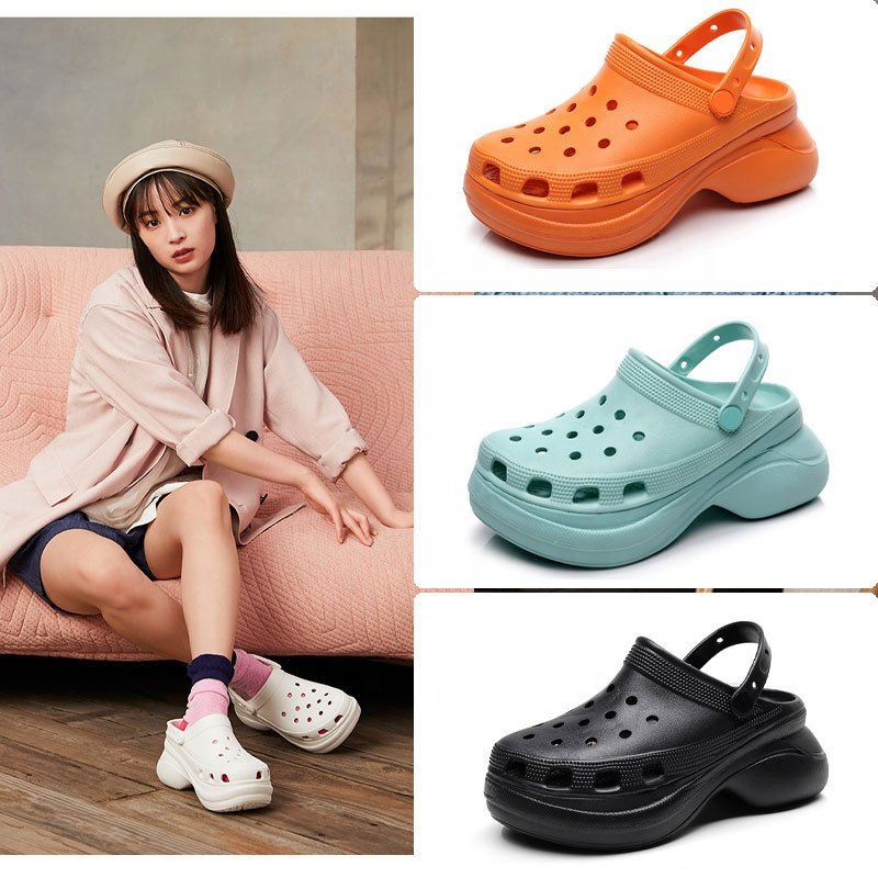 Unisex High Quality Eva Platform Beach Shoes Anti-slip Soft Clogs Men Fashionable Summer Slipper Home Leisure Garden Use Spring