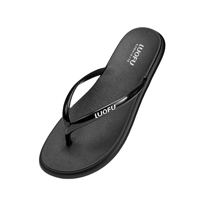 LUOFU pvc summer Custom Slide plastic slipper candy color household outdoor slipper
