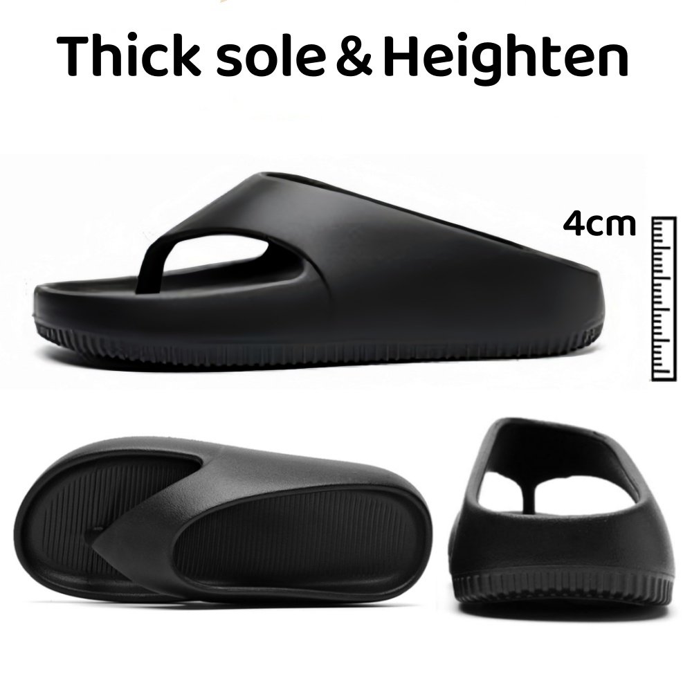 Custom Logo Fashion Casual Unisex Outdoor Beach Flip Flops Men's Women's Soft Cloud Slippers Arch Support Pillow Non-Slip Flat