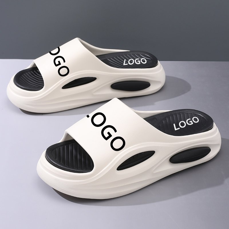 Custom designer printed Slide slippers Custom EVA soft embossed beach slippers for men