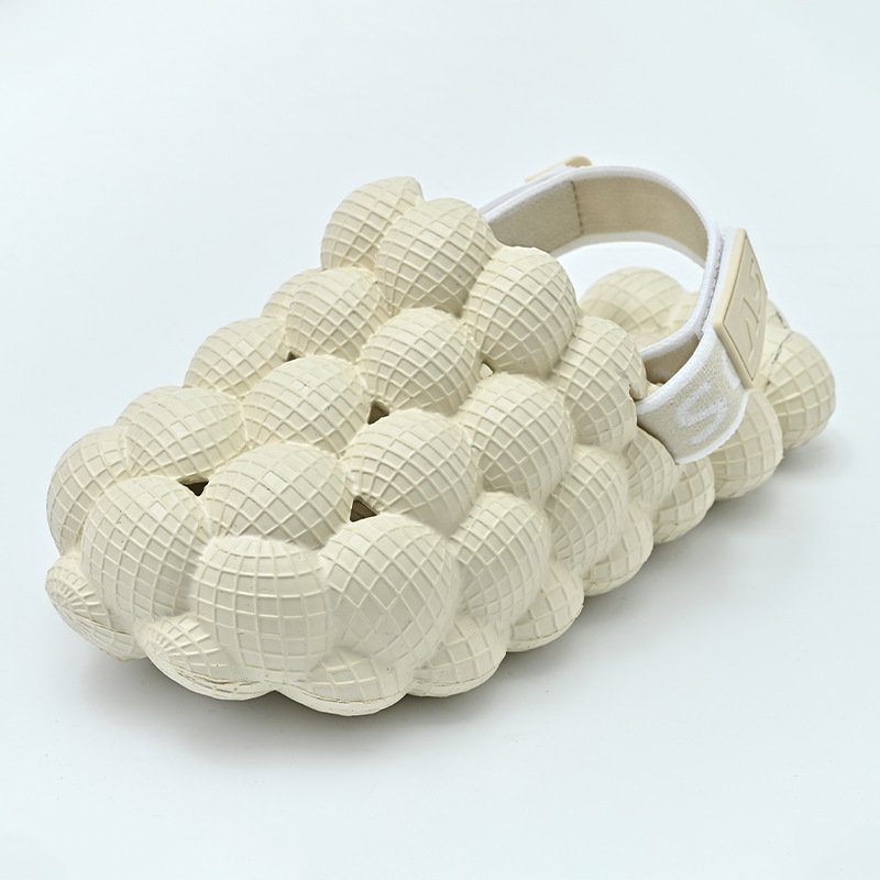 2023 Wholesale EVA Foam Outdoor Summer Beach Casual Women Home Slippers Bubble Slides 2023 With Strap For Women