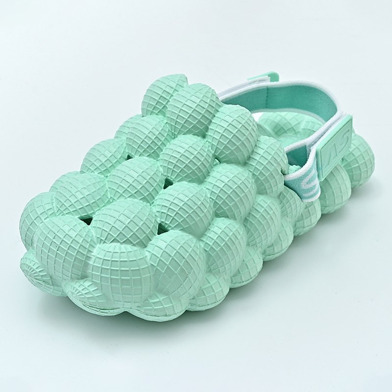 2023 Wholesale EVA Foam Outdoor Summer Beach Casual Women Home Slippers Bubble Slides 2023 With Strap For Women