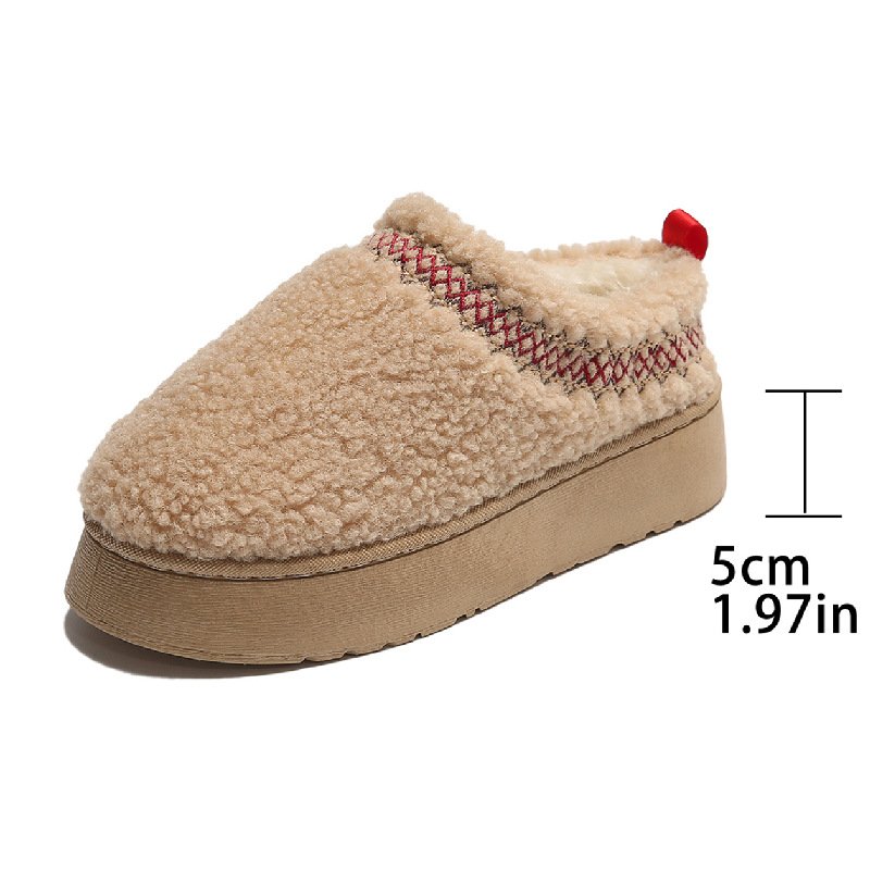 new fashion flat fur home woman shoes closed toe slipper women Solid Colors Flat Slides Slipper