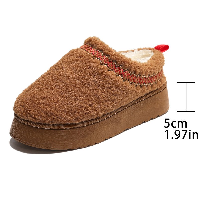 new fashion flat fur home woman shoes closed toe slipper women Solid Colors Flat Slides Slipper