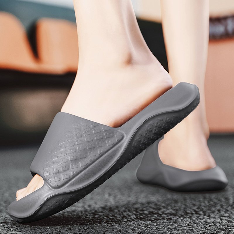 Wholesale Custom PU PVC EVA Black Slides Footwear Sandal Custom Logo Slipper Custom Printed Slippers Slides