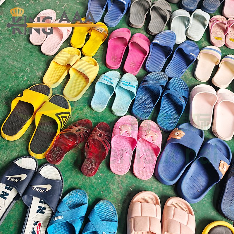 Fashion Rubber Outsole Slides Slippers Summer Men ladies Slippers Casual Used Shoes Stock Second Hand Shoes Bales For Unisex
