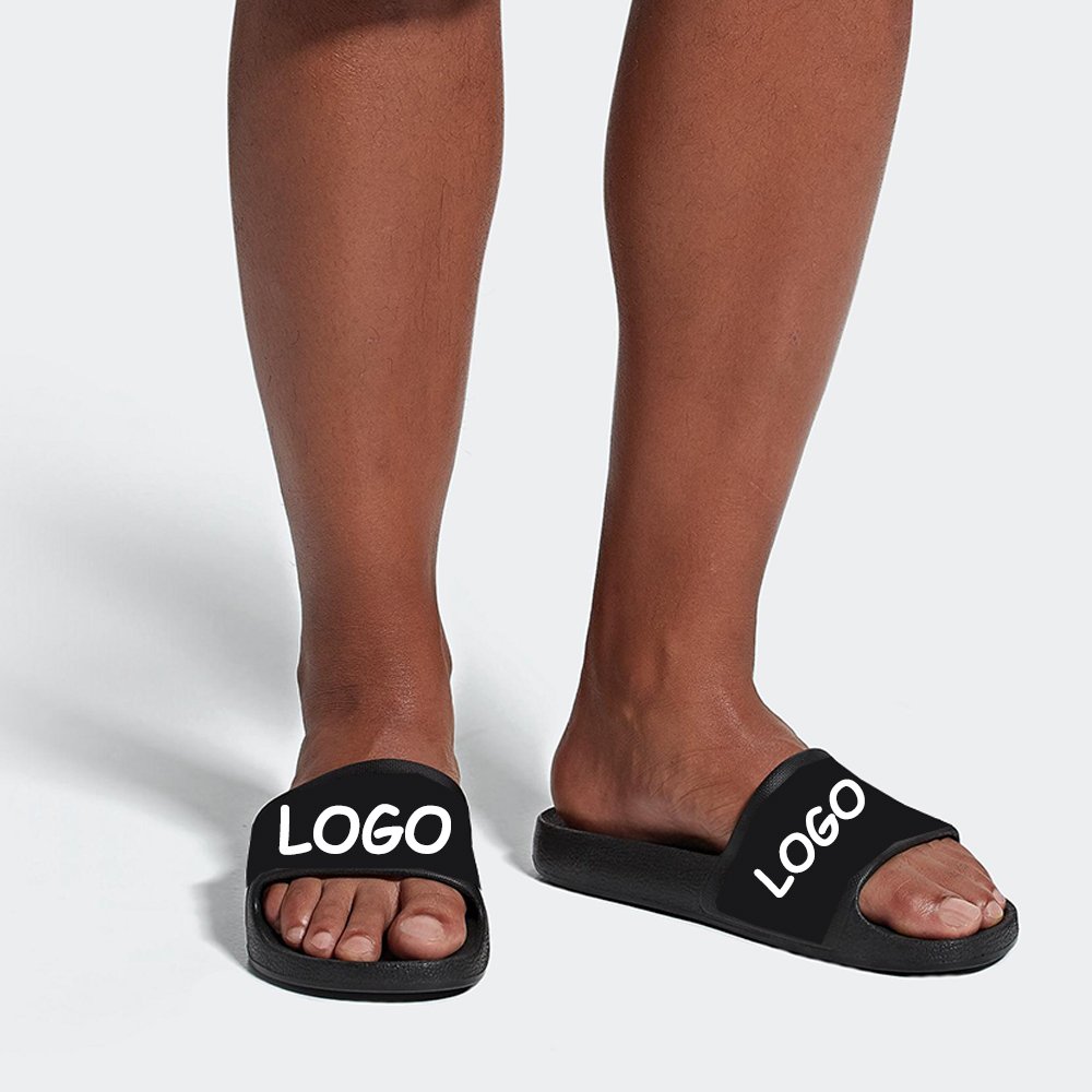 Free Sample Slides Slippers Eva Fashionable Latest Girls Slippers Customizable Boys Slipper In Black