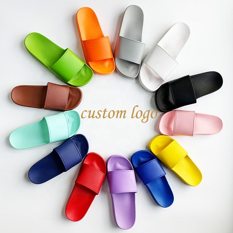 Original High Quality Slippers Brand Logo Custom men Slippers adult Shoes Men Slides