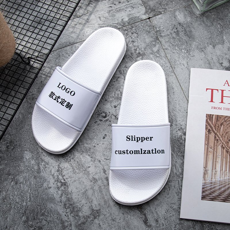 Wholesale Unisex Sliders Custom Indoor Print Blank Slides Sandal PVC House Home Slipper Footwear Custom Logo Slippers Man Women