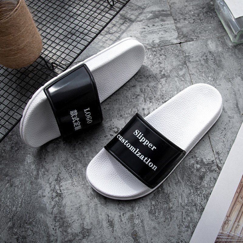 Wholesale Unisex Sliders Custom Indoor Print Blank Slides Sandal PVC House Home Slipper Footwear Custom Logo Slippers Man Women