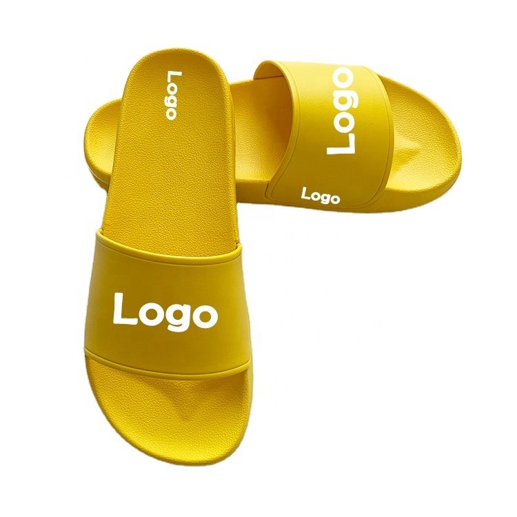 Summer Wholesale Designer Air Cushion Custom Logo Slides Slippers Unisex Embossed PVC Rubber Custom slide Slippers