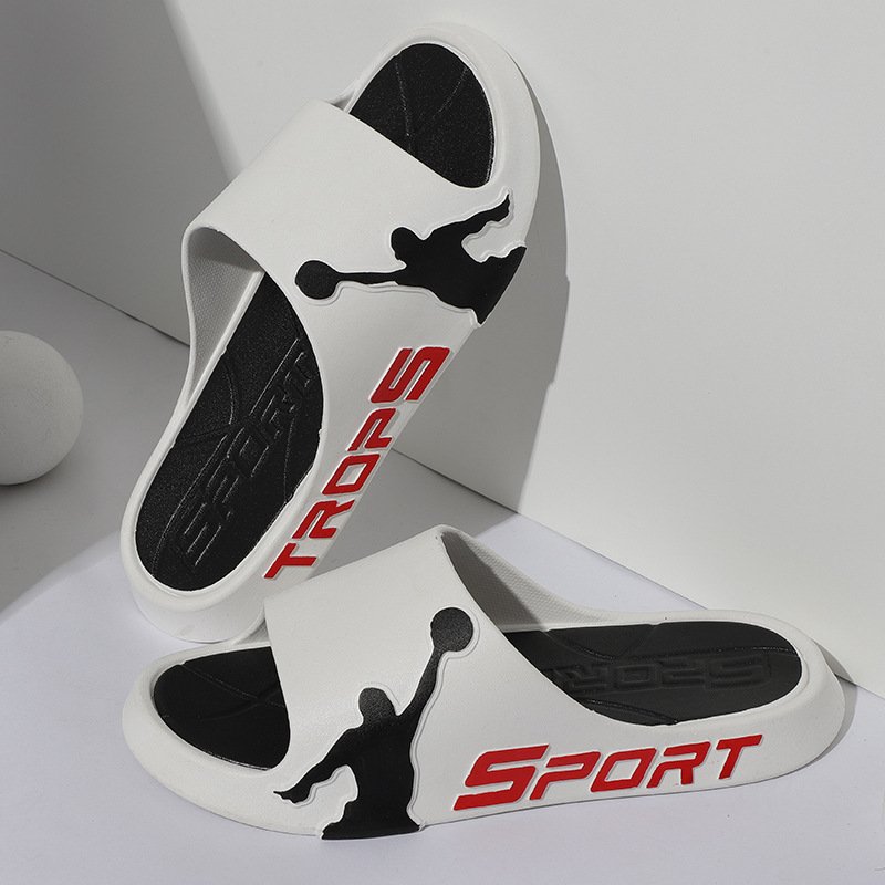 Summer Beach Sport Men's Non-Slip PVC Home Slide Slippers Chappals Claquette Homme Chanclas Hombre Outside Sandals