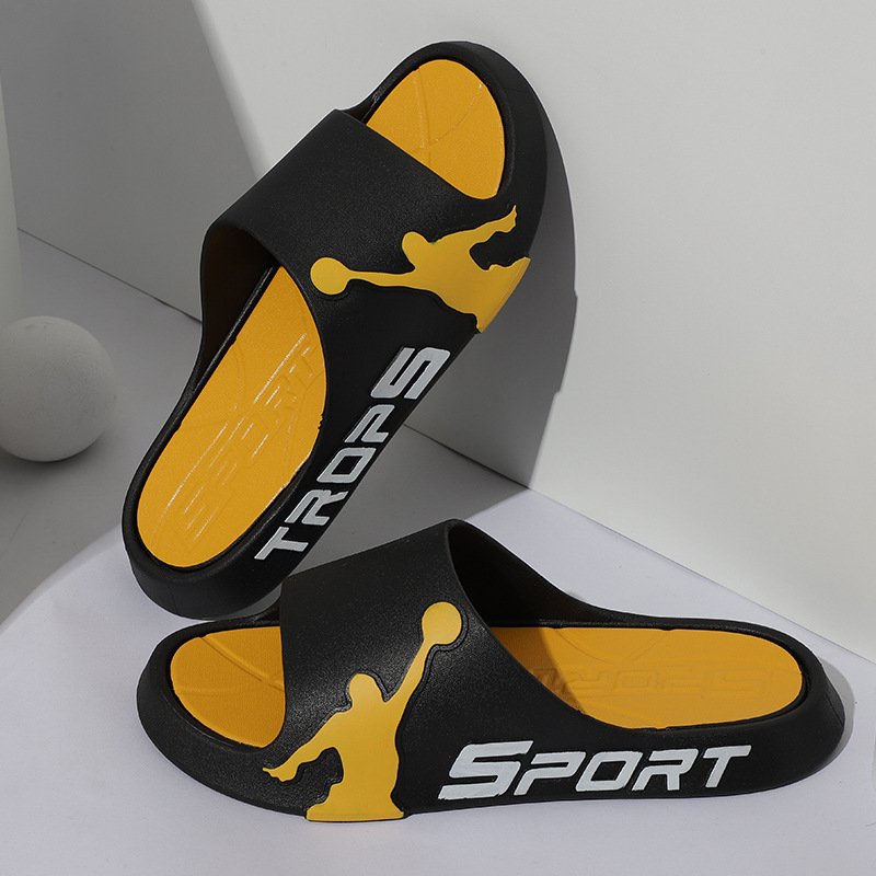 Summer Beach Sport Men's Non-Slip PVC Home Slide Slippers Chappals Claquette Homme Chanclas Hombre Outside Sandals