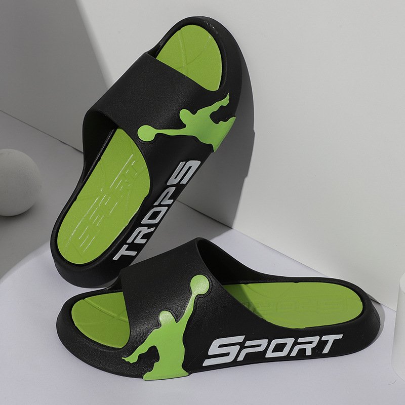 Summer Beach Sport Men's Non-Slip PVC Home Slide Slippers Chappals Claquette Homme Chanclas Hombre Outside Sandals