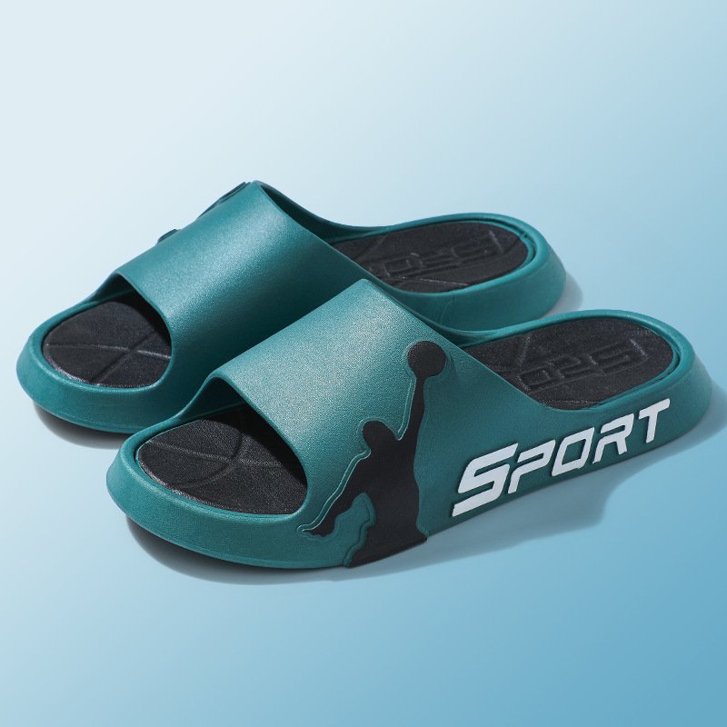 Summer Beach Sport Men's Non-Slip PVC Home Slide Slippers Chappals Claquette Homme Chanclas Hombre Outside Sandals