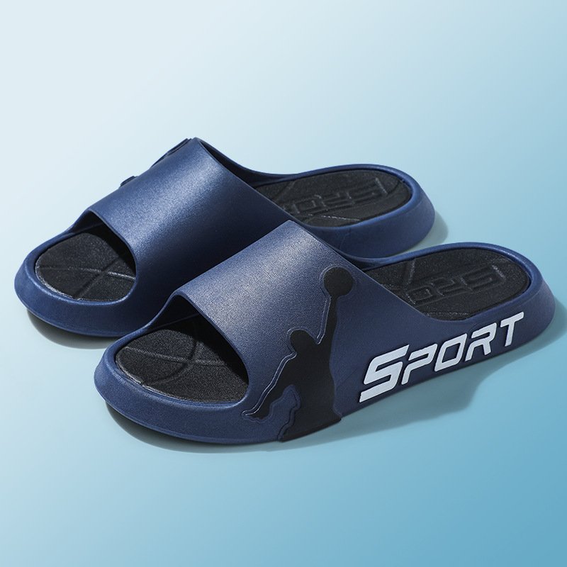 Summer Beach Sport Men's Non-Slip PVC Home Slide Slippers Chappals Claquette Homme Chanclas Hombre Outside Sandals