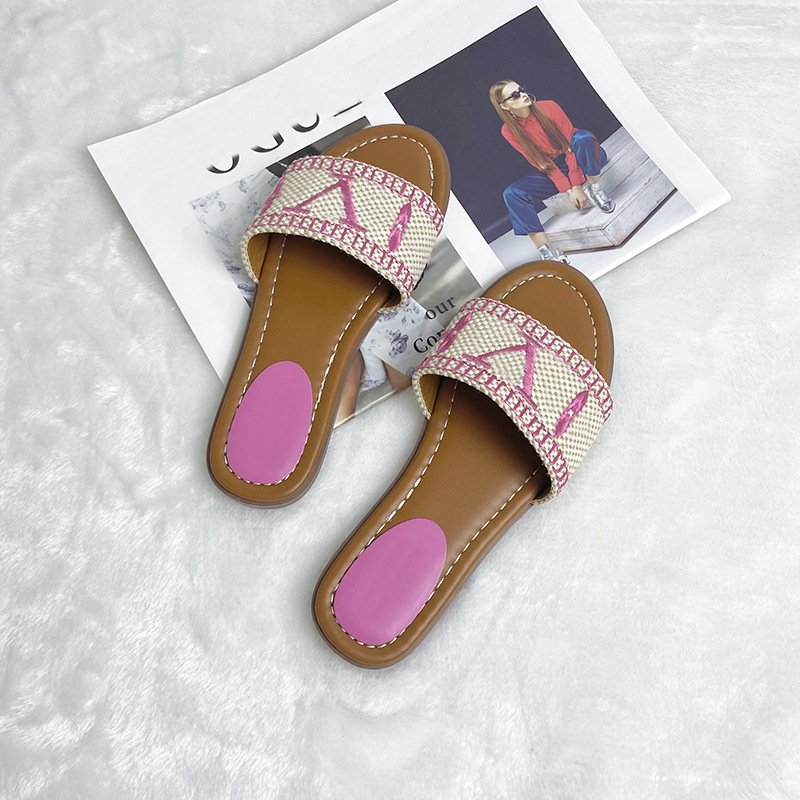 Designer Famous brand Luxury slippers Casual custom fashion ladies slipper