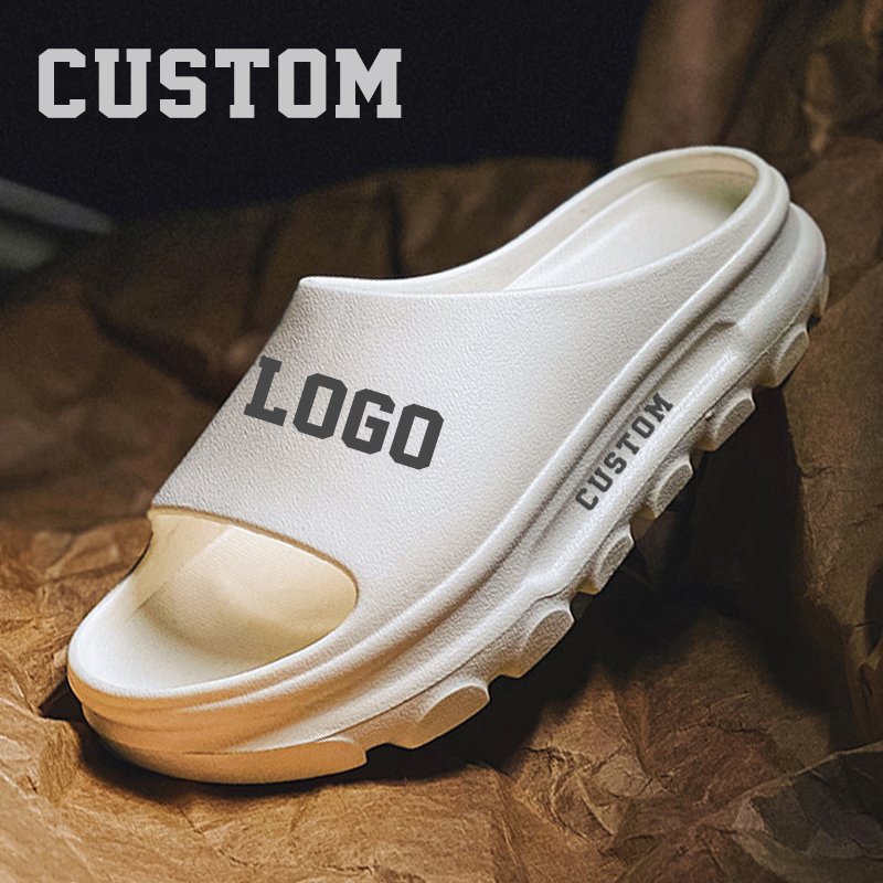 New Fashion Beach Outdoor Sports Slippers Thick Eva Slide Slipper Your Logo Foam Slides Custom For Men
